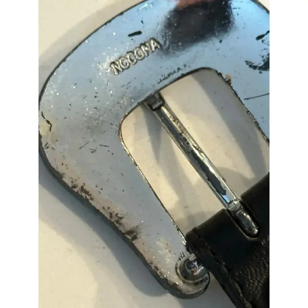 Nocona Men's Black Leather Bullhide Belt